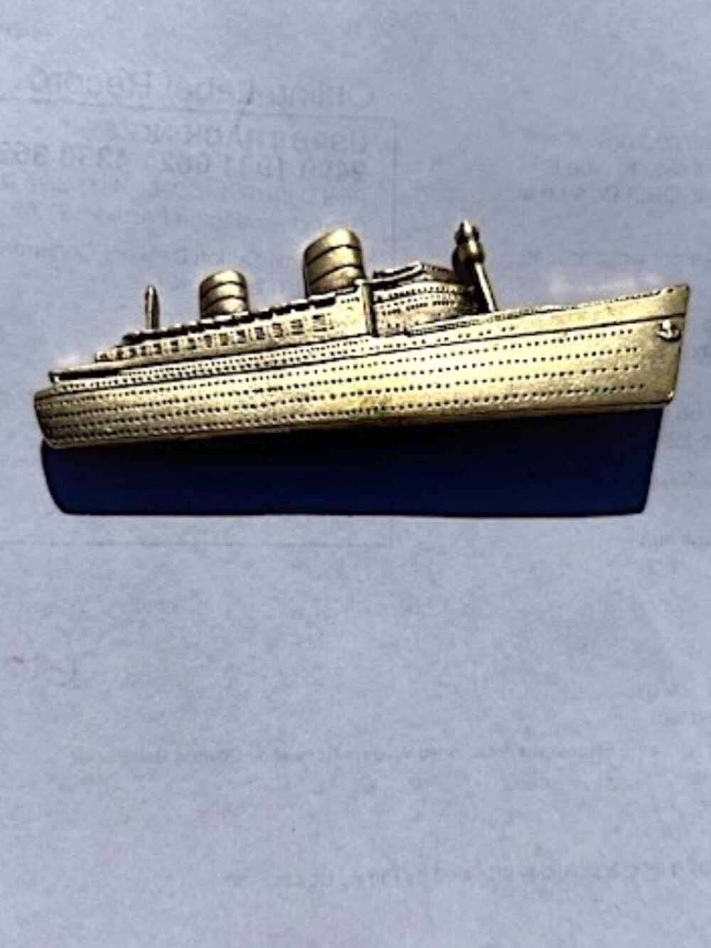 Vintage 1980's TITANIC Brooch Pin Ship.
